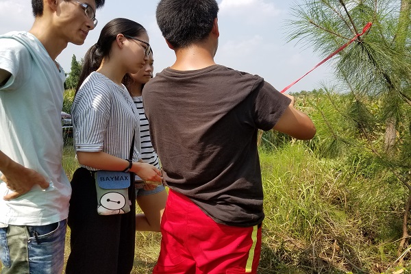 朱書記在工地外介紹